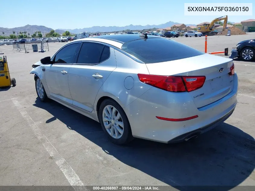 5XXGN4A75FG360150 2015 Kia Optima Ex