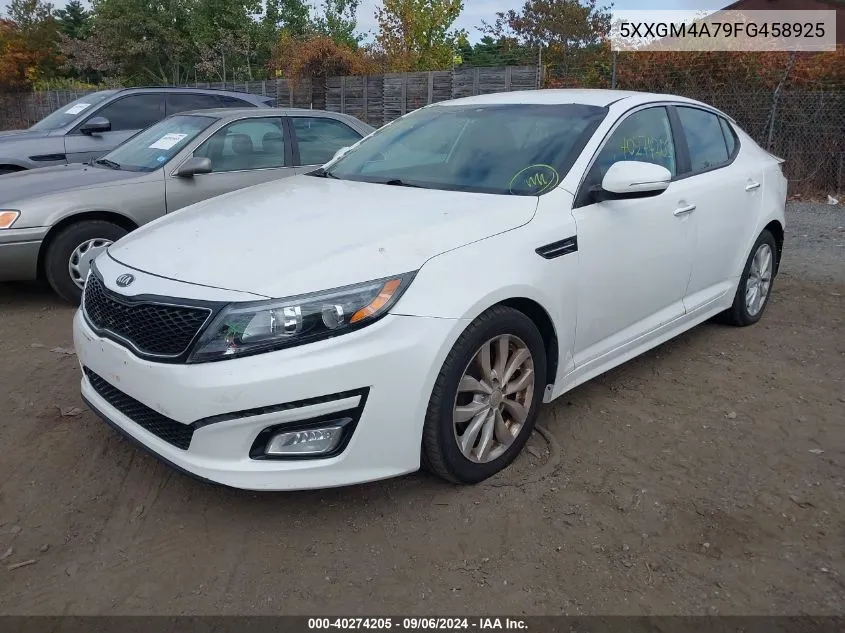 2015 Kia Optima Lx VIN: 5XXGM4A79FG458925 Lot: 40274205