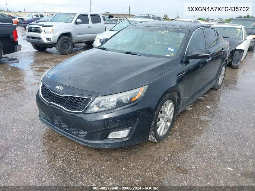 2015 Kia Optima Ex VIN: 5XXGN4A7XFG435702 Lot: 40275940