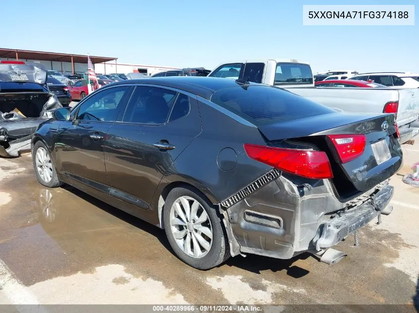 2015 Kia Optima Ex VIN: 5XXGN4A71FG374188 Lot: 40289966