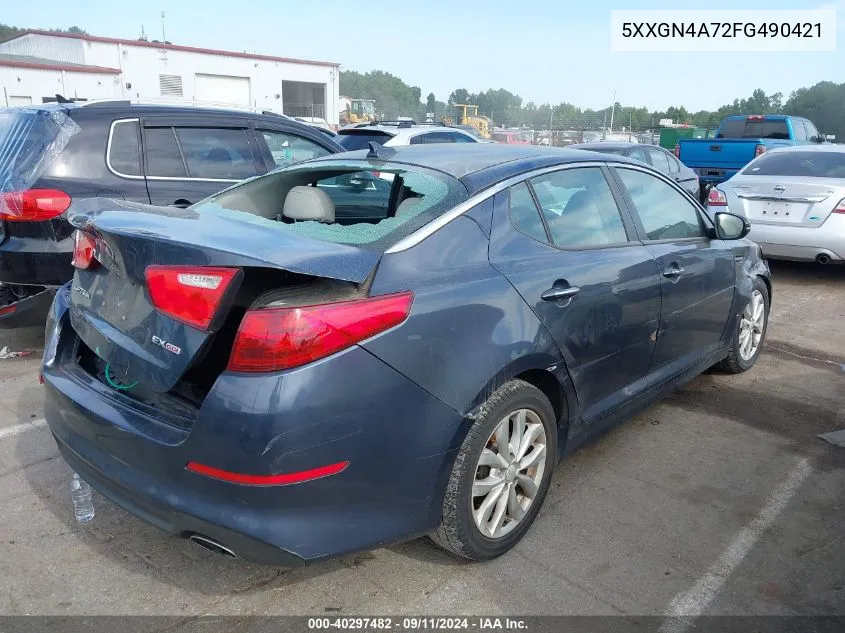 5XXGN4A72FG490421 2015 Kia Optima Ex