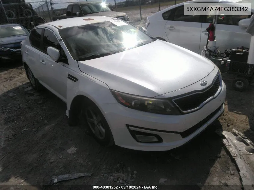 5XXGM4A74FG383342 2015 Kia Optima Lx