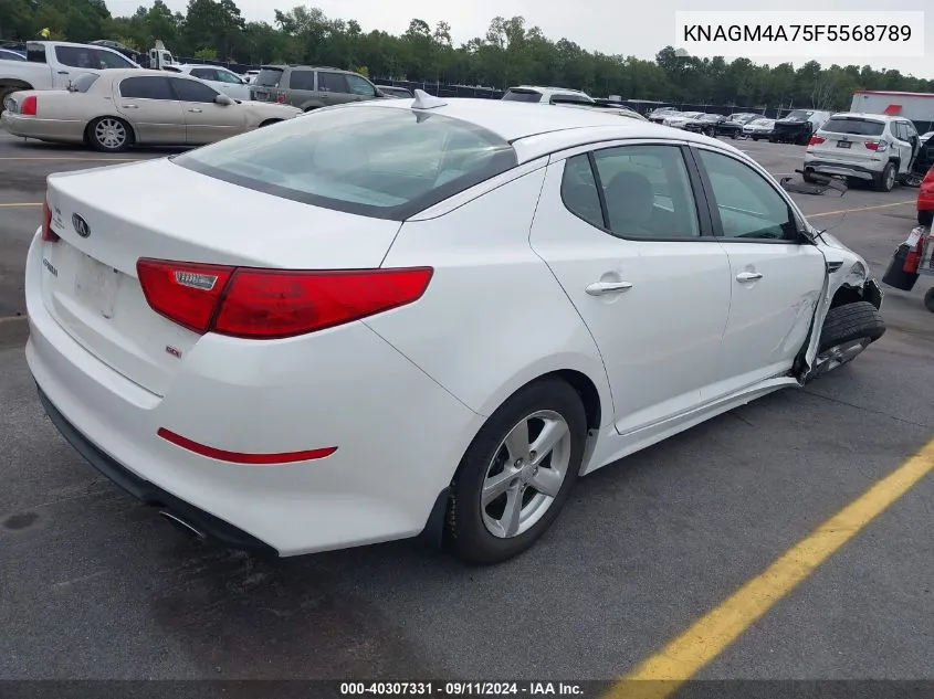 2015 Kia Optima Lx VIN: KNAGM4A75F5568789 Lot: 40307331