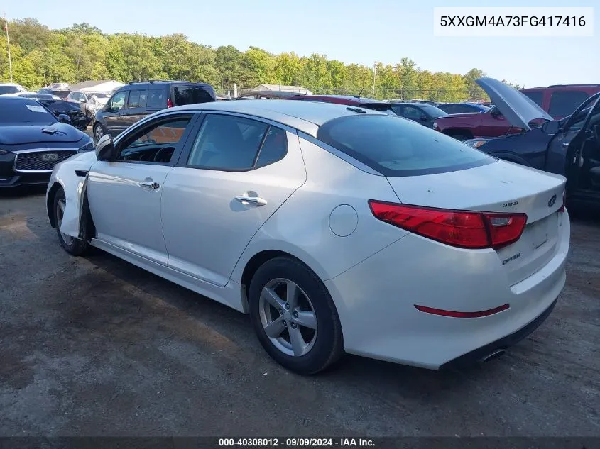 5XXGM4A73FG417416 2015 Kia Optima Lx