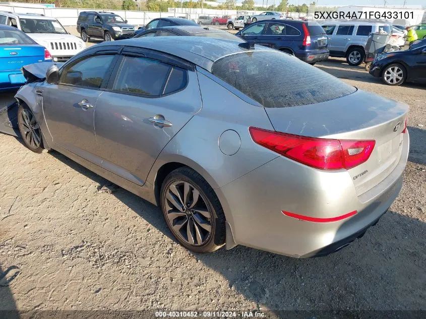 2015 Kia Optima Sx VIN: 5XXGR4A71FG433101 Lot: 40310452