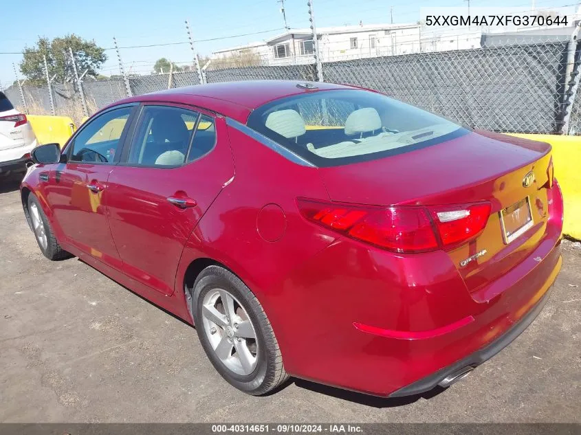 5XXGM4A7XFG370644 2015 Kia Optima Lx