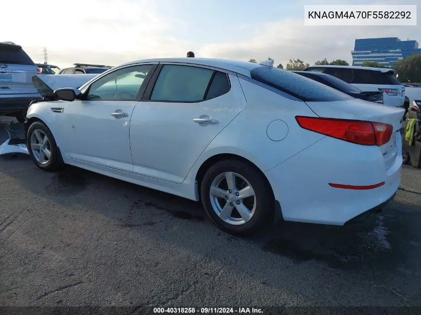 KNAGM4A70F5582292 2015 Kia Optima Lx