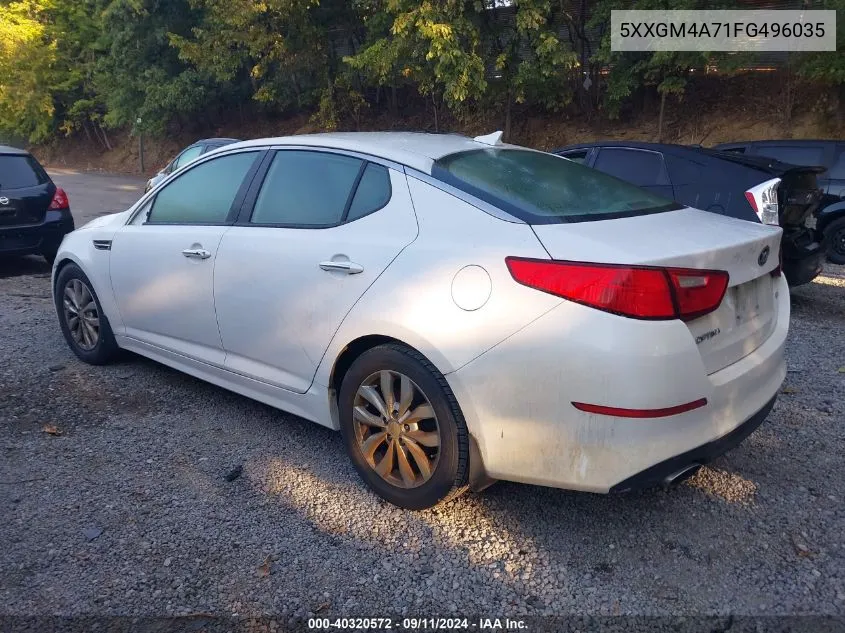 5XXGM4A71FG496035 2015 Kia Optima Lx