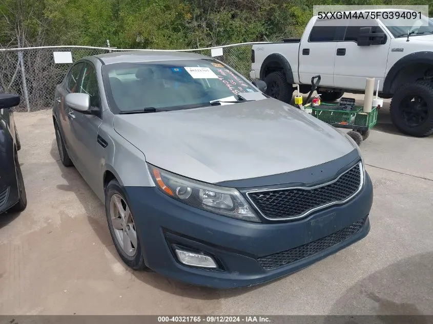 5XXGM4A75FG394091 2015 Kia Optima Lx