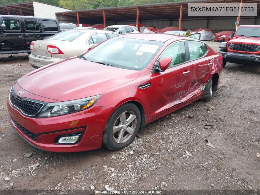 5XXGM4A71FG516753 2015 Kia Optima Lx