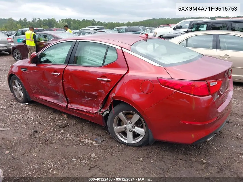 5XXGM4A71FG516753 2015 Kia Optima Lx