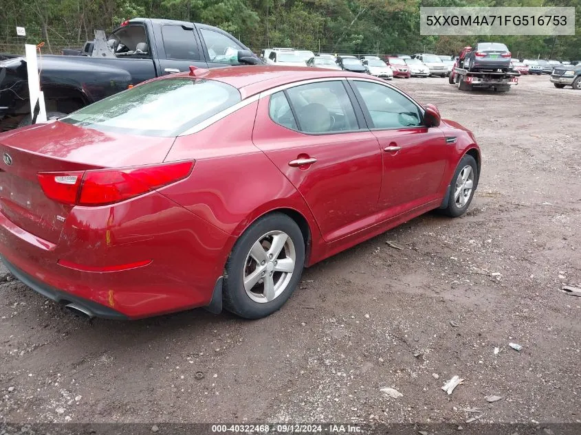 5XXGM4A71FG516753 2015 Kia Optima Lx