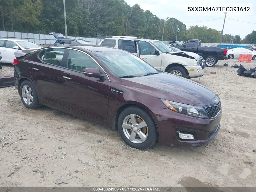 5XXGM4A71FG391642 2015 Kia Optima Lx