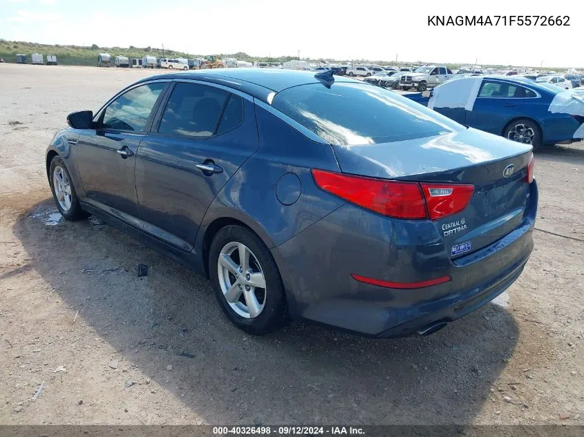 2015 Kia Optima Lx VIN: KNAGM4A71F5572662 Lot: 40326498