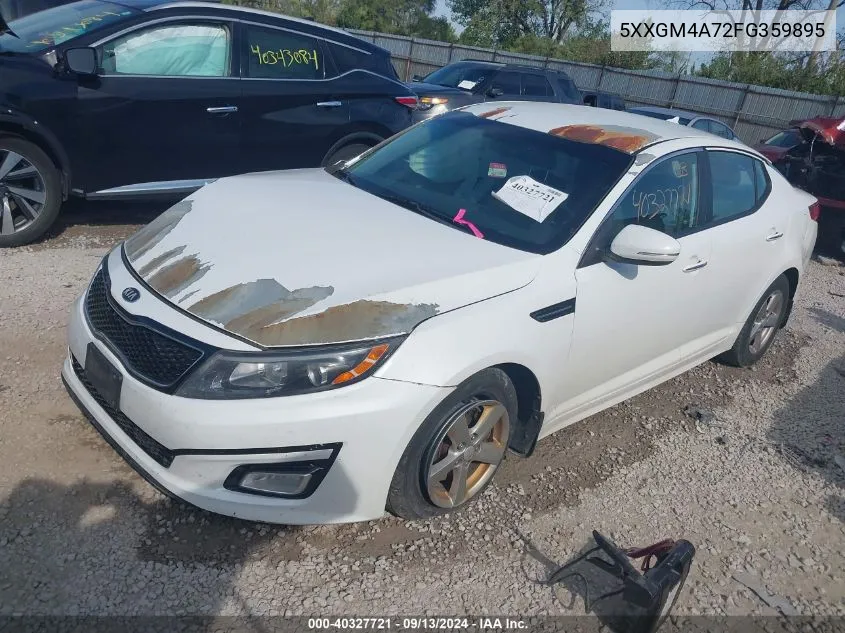 2015 Kia Optima Lx VIN: 5XXGM4A72FG359895 Lot: 40327721