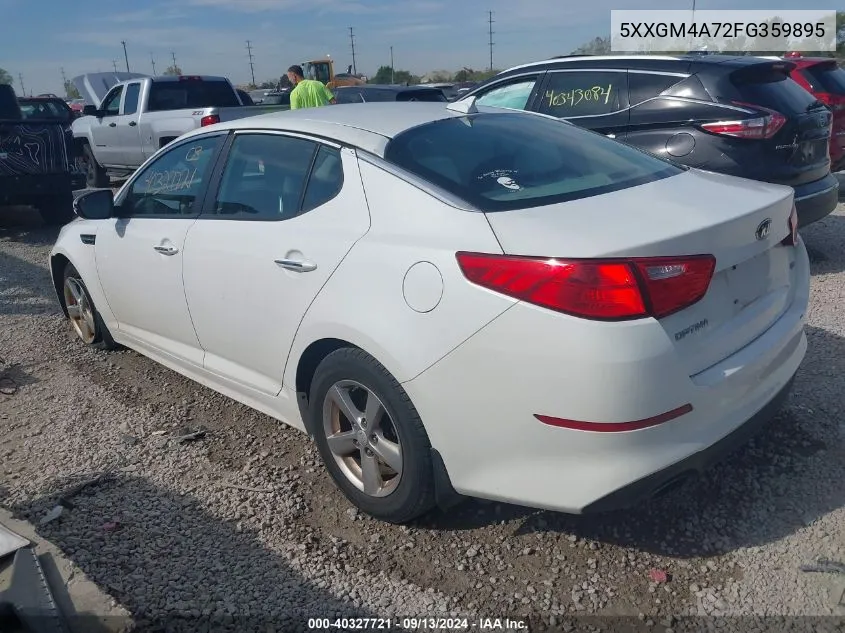 5XXGM4A72FG359895 2015 Kia Optima Lx