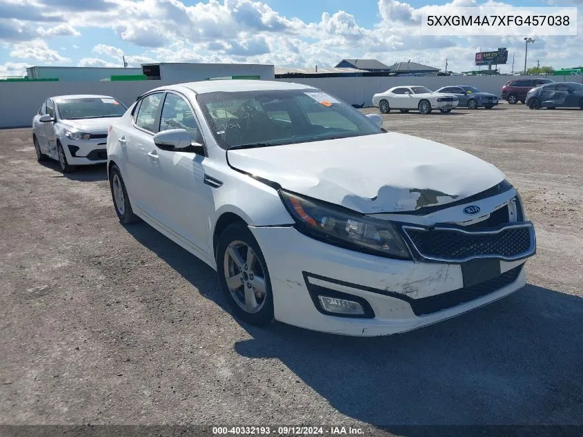 5XXGM4A7XFG457038 2015 Kia Optima Lx