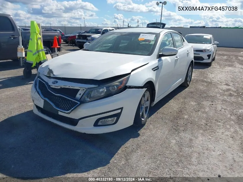 2015 Kia Optima Lx VIN: 5XXGM4A7XFG457038 Lot: 40332193