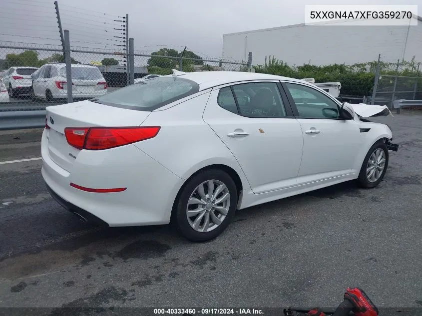 5XXGN4A7XFG359270 2015 Kia Optima Ex