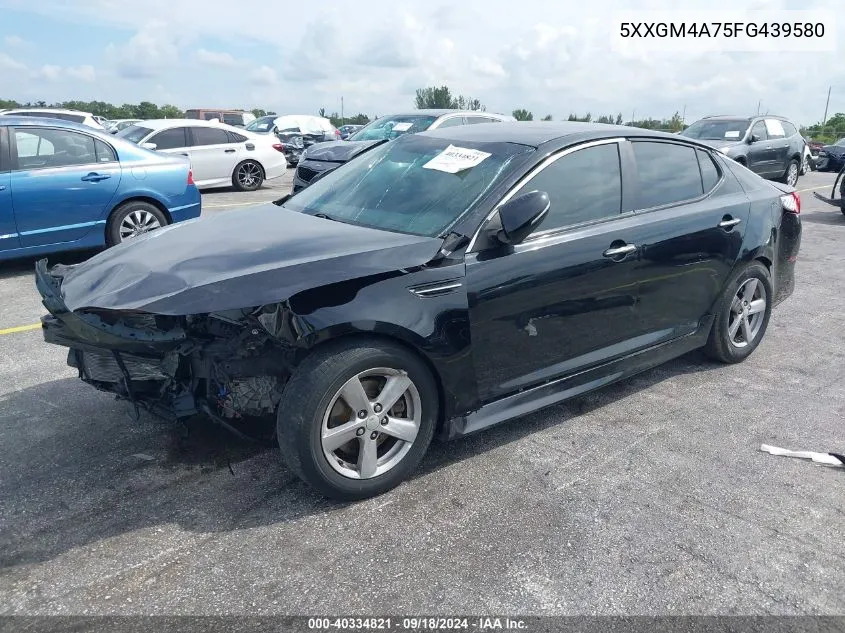 5XXGM4A75FG439580 2015 Kia Optima Lx