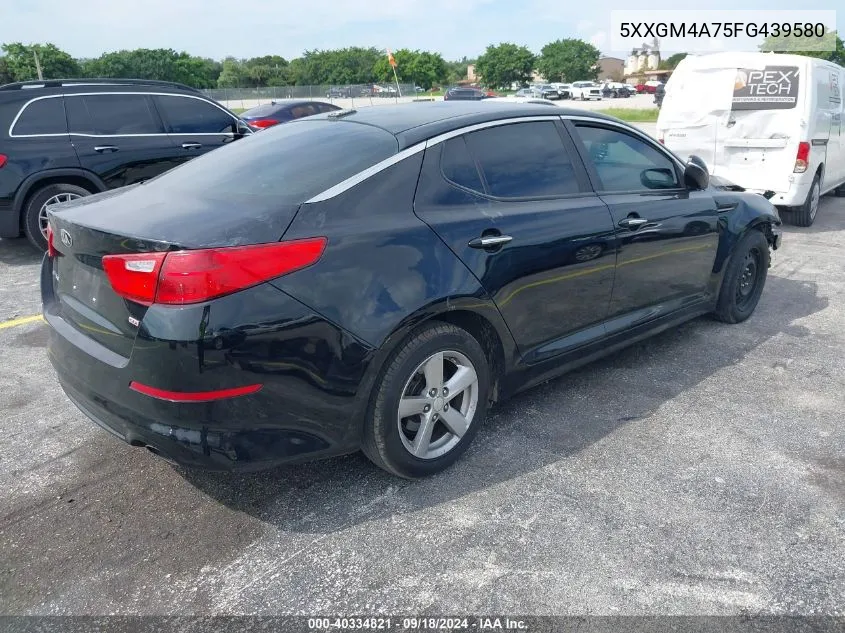 5XXGM4A75FG439580 2015 Kia Optima Lx