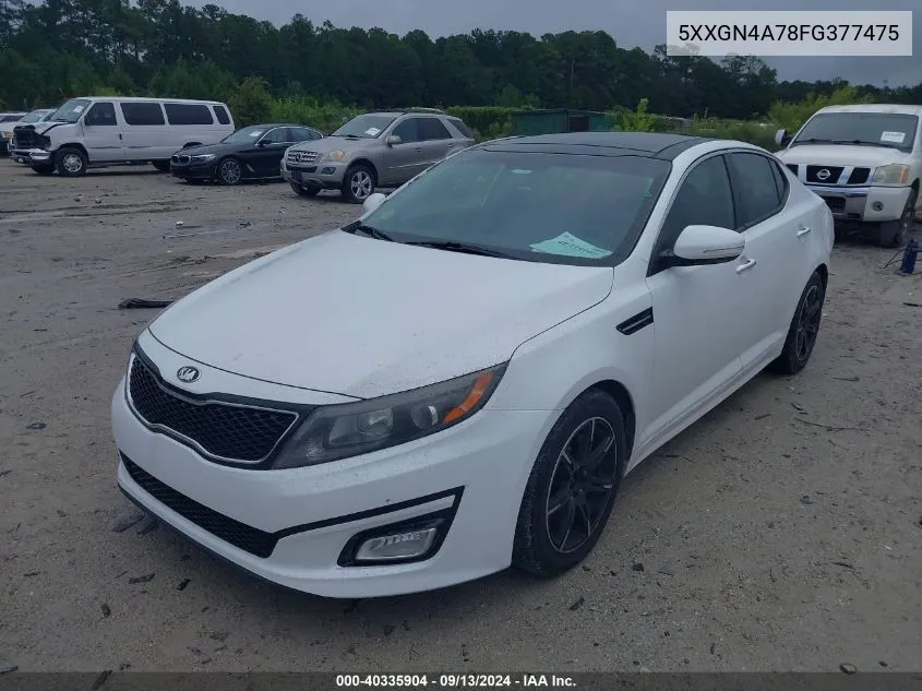 2015 Kia Optima Ex VIN: 5XXGN4A78FG377475 Lot: 40335904