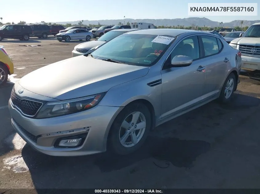 KNAGM4A78F5587160 2015 Kia Optima Lx