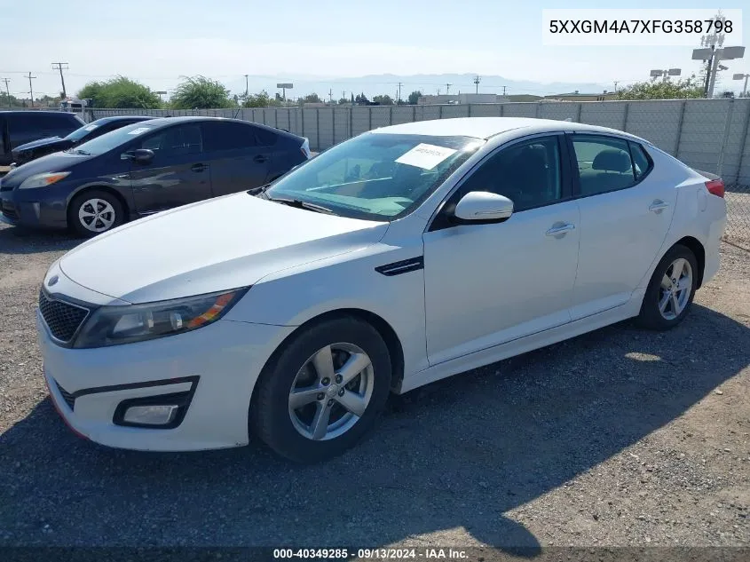 5XXGM4A7XFG358798 2015 Kia Optima Lx