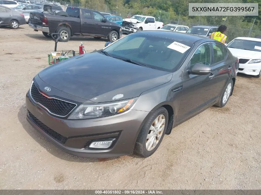 5XXGN4A72FG399567 2015 Kia Optima Ex