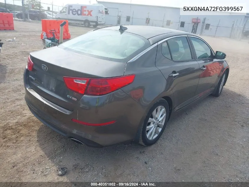 2015 Kia Optima Ex VIN: 5XXGN4A72FG399567 Lot: 40351802