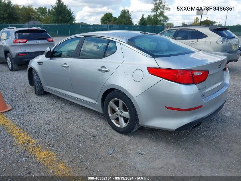 5XXGM4A78FG486361 2015 Kia Optima Lx