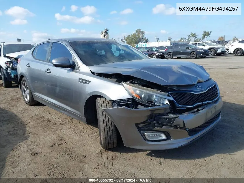 5XXGM4A79FG494257 2015 Kia Optima Lx