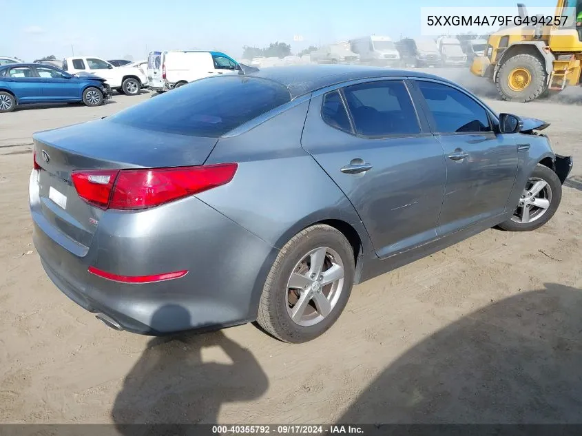 5XXGM4A79FG494257 2015 Kia Optima Lx