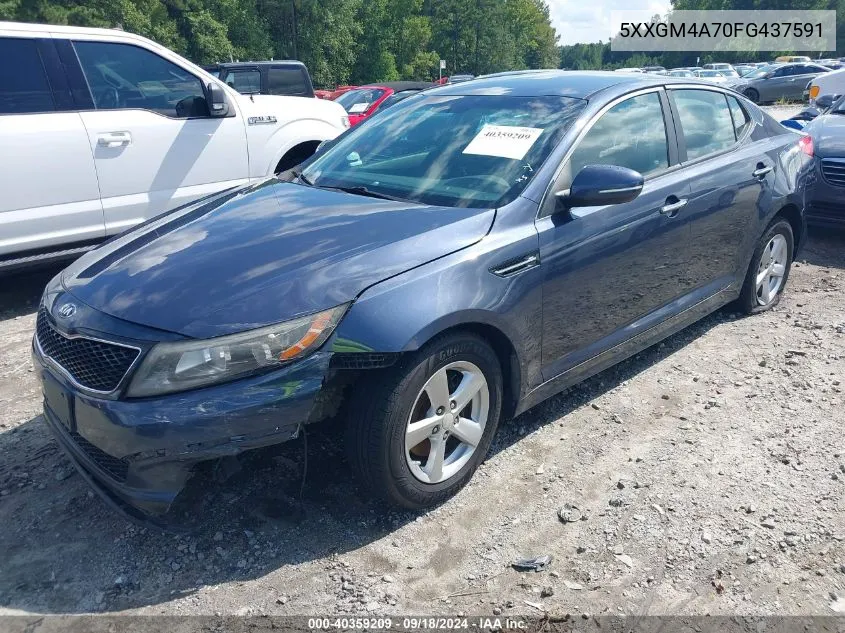 2015 Kia Optima Lx VIN: 5XXGM4A70FG437591 Lot: 40359209