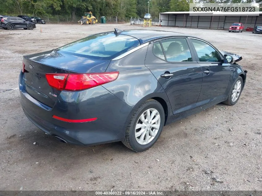 2015 Kia Optima Ex VIN: 5XXGN4A76FG518723 Lot: 40360322