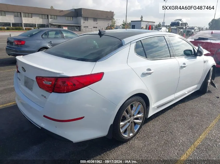 2015 Kia Optima Sxl Turbo VIN: 5XXGR4A60FG487464 Lot: 40361062