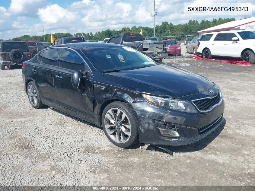 2015 Kia Optima Sx Turbo VIN: 5XXGR4A66FG495343 Lot: 40362023