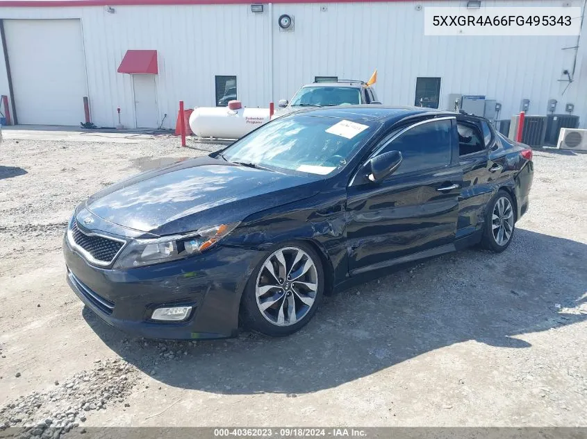 2015 Kia Optima Sx Turbo VIN: 5XXGR4A66FG495343 Lot: 40362023