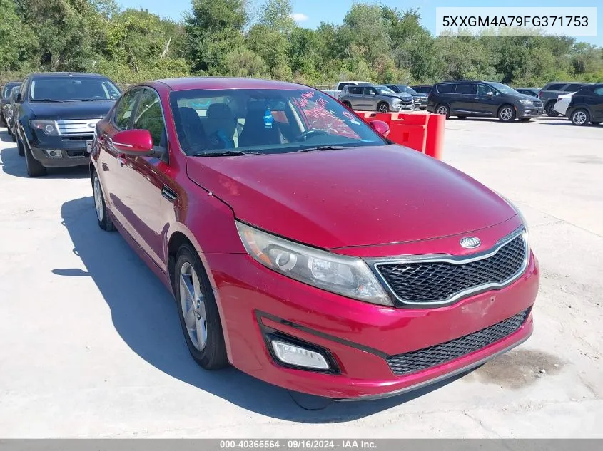 2015 Kia Optima Lx VIN: 5XXGM4A79FG371753 Lot: 40365564