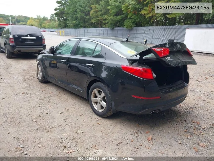 2015 Kia Optima Lx VIN: 5XXGM4A73FG490155 Lot: 40366321