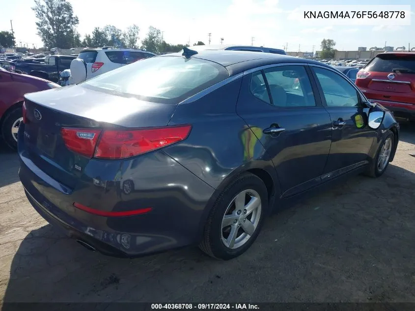 KNAGM4A76F5648778 2015 Kia Optima Lx