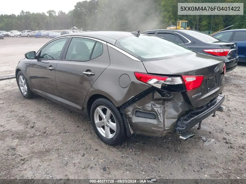 5XXGM4A76FG401422 2015 Kia Optima Lx Lx