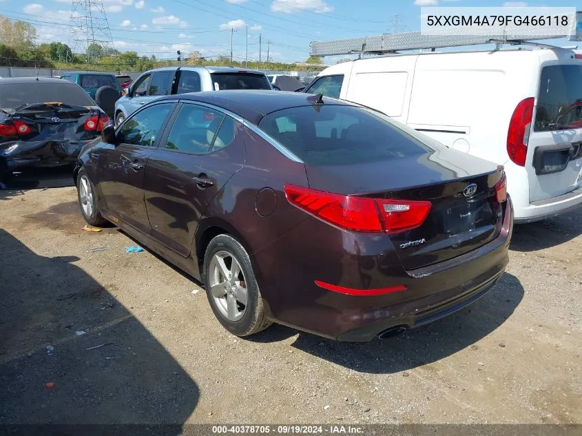 2015 Kia Optima Lx VIN: 5XXGM4A79FG466118 Lot: 40378705