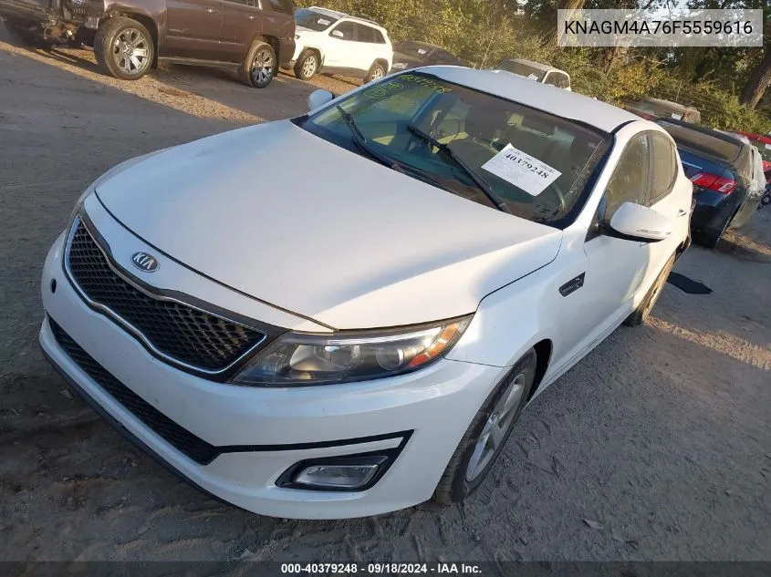 2015 Kia Optima Lx VIN: KNAGM4A76F5559616 Lot: 40379248