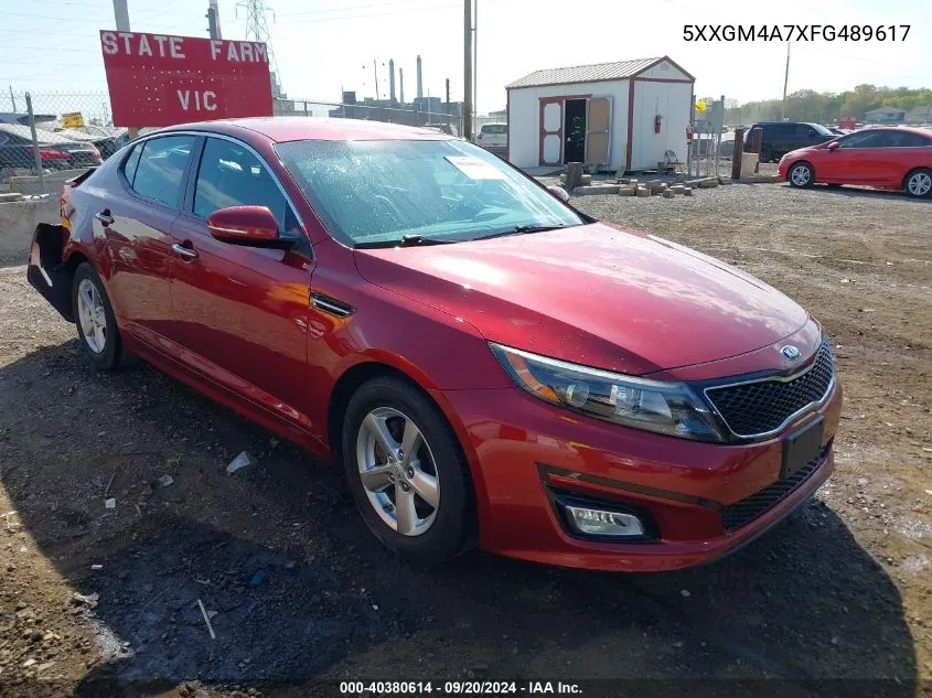 2015 Kia Optima Lx VIN: 5XXGM4A7XFG489617 Lot: 40380614