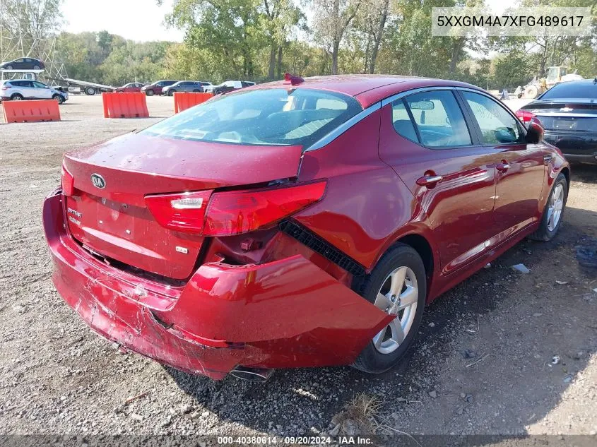 5XXGM4A7XFG489617 2015 Kia Optima Lx