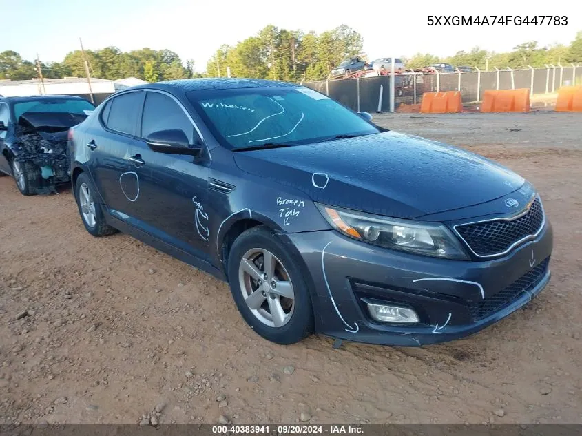 5XXGM4A74FG447783 2015 Kia Optima Lx