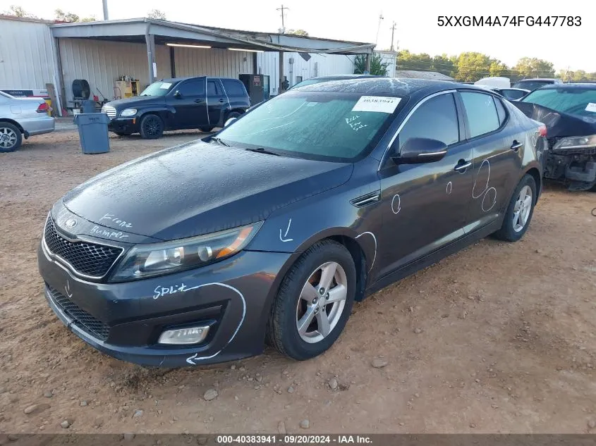 2015 Kia Optima Lx VIN: 5XXGM4A74FG447783 Lot: 40383941