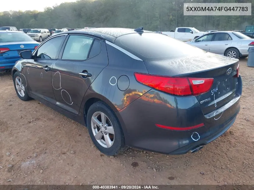 5XXGM4A74FG447783 2015 Kia Optima Lx