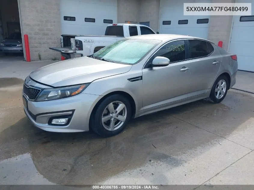 2015 Kia Optima Lx VIN: 5XXGM4A77FG480499 Lot: 40386785